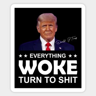 Everything Woke 2024 Trump Magnet